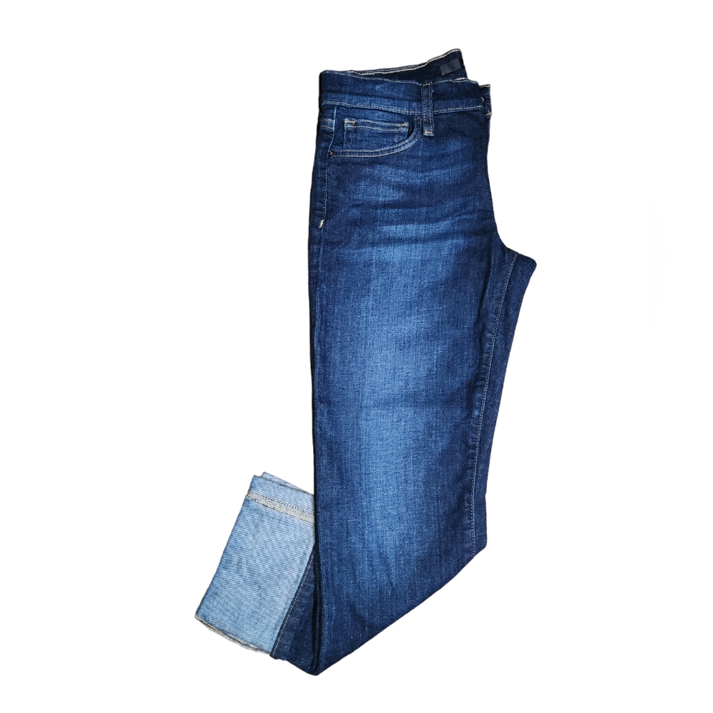 Joe's Jeans Matty Dark Wash Slim Fit Cuffed Hem Cropped Jeans Size 28